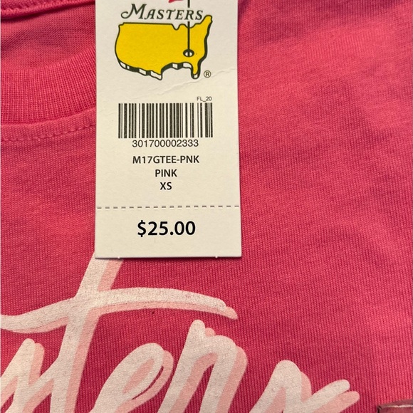 Masters NWT Authentic Girls X-Small 2017 Pink Masters T-Shirt - Picture 4 of 5